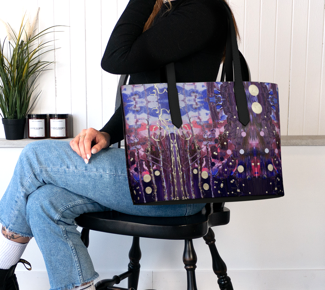 "Donum Familium" Vegan Leather Tote