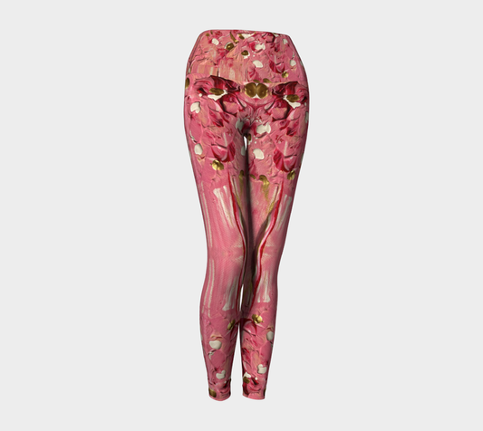 "Gratitude" Yoga Leggings (Pink)