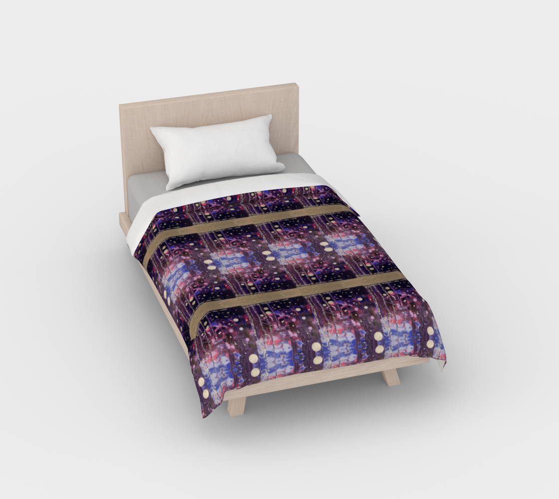 “Donum Familium” Duvet Cover (Purple, Pink, Silver)