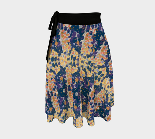 "Impermanence" Wrap Skirt (Blue, Pink)