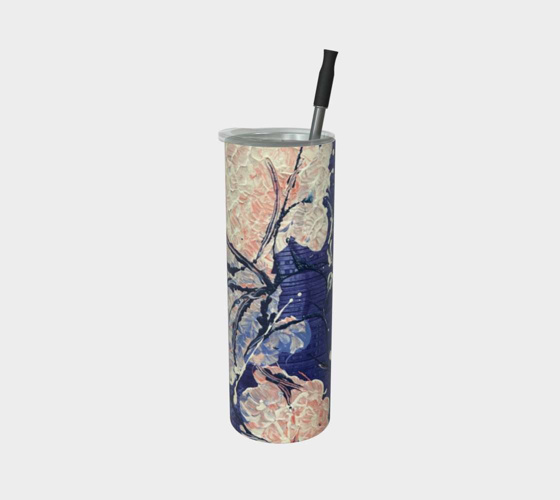 "Hydrangeas" Matte Tumbler (Purple, Blush, White)