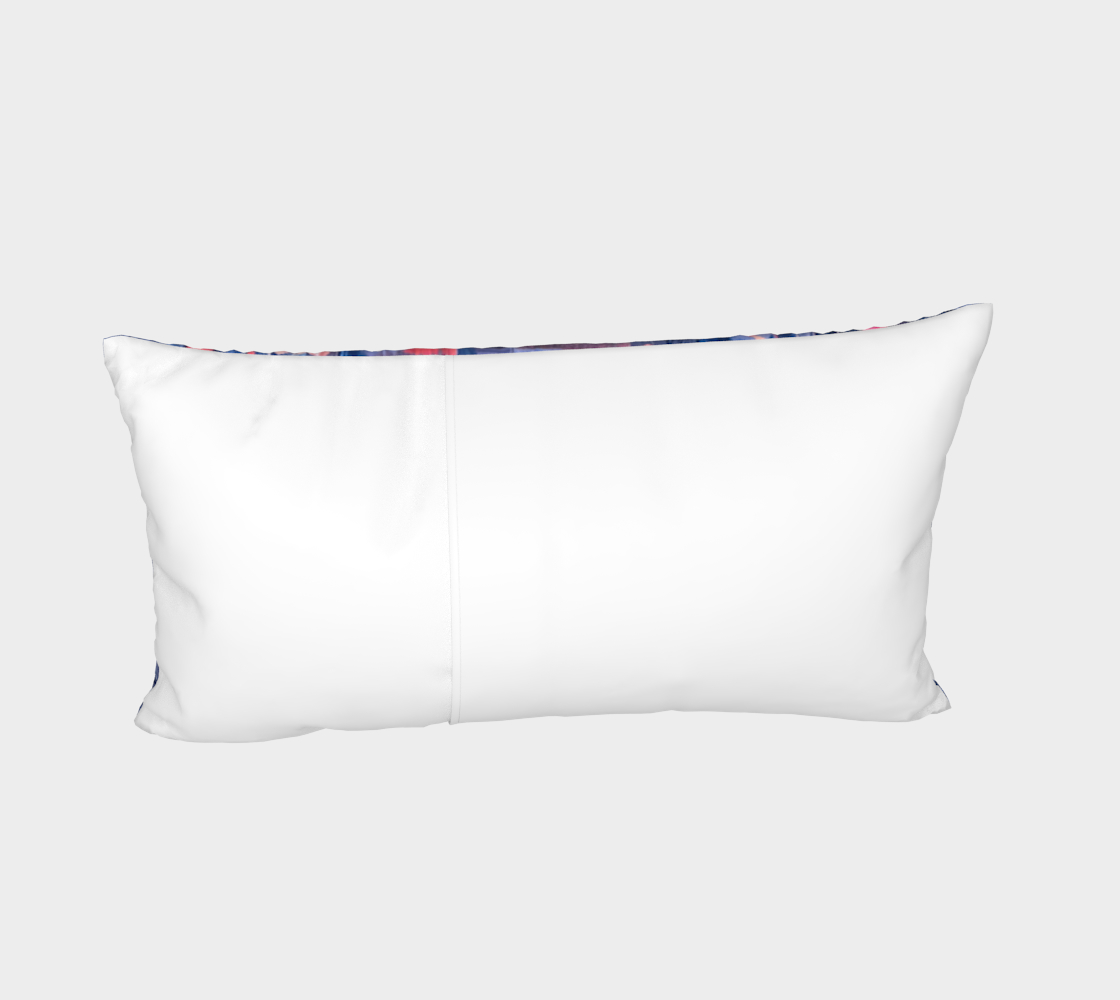"Joy" Bed Pillow Sham #2 (Blue, Pink)