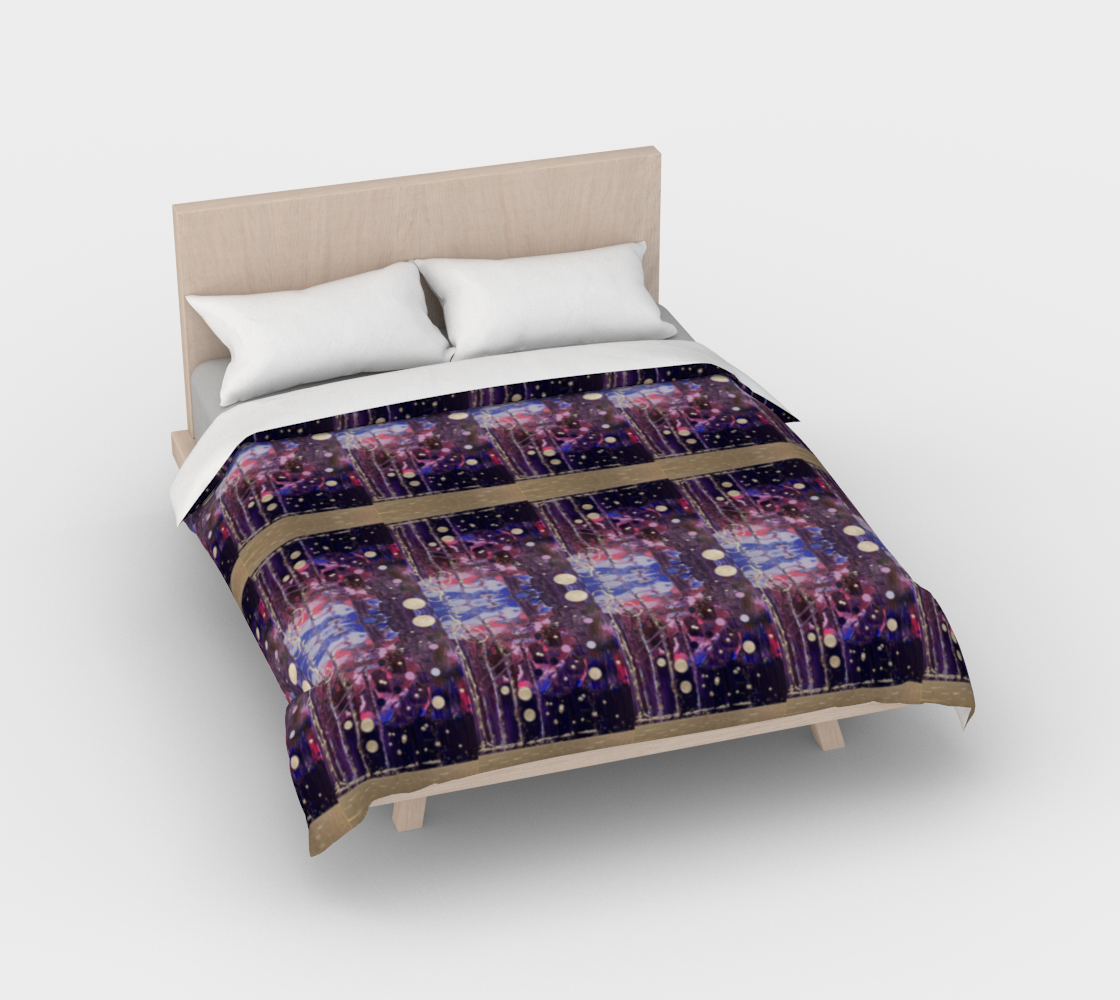 “Donum Familium” Duvet Cover (Purple, Pink, Silver)