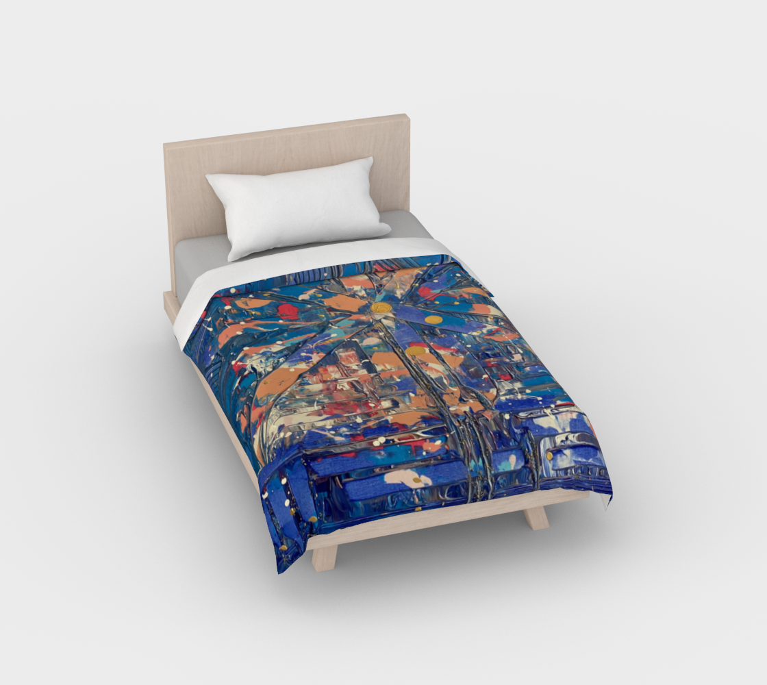 "Pol Roger Everyday" Duvet Cover (Blue, Pink, White)