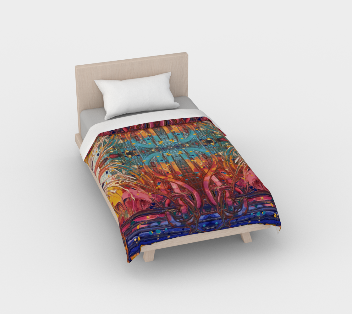 "Love Supreme" Duvet Cover #2 (Pink,Purple, Yellow)