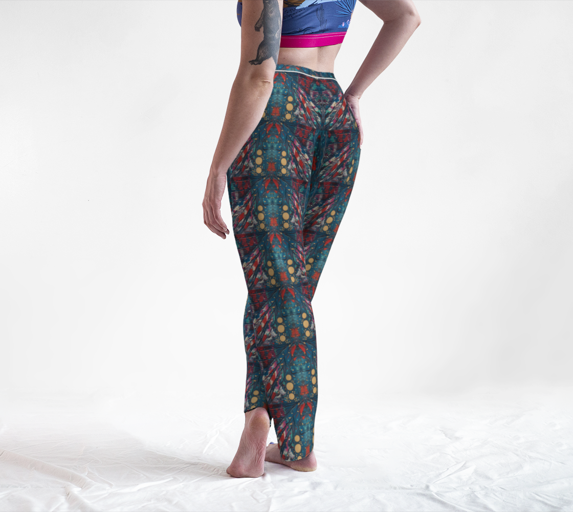 "Awakening" Lounge Pants  (Turquoise, Red)