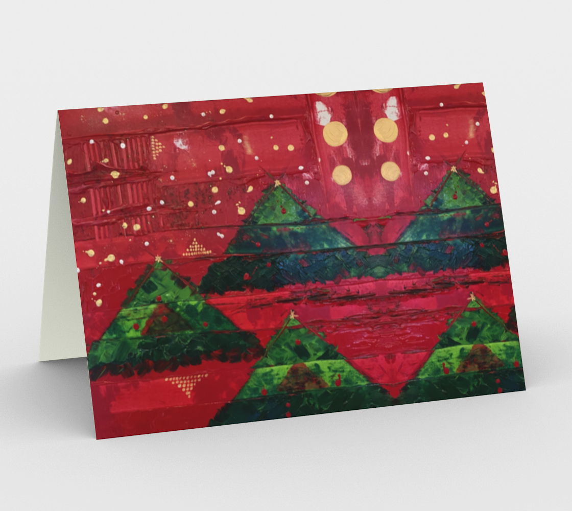 "Christmas Trees" Christmas Card