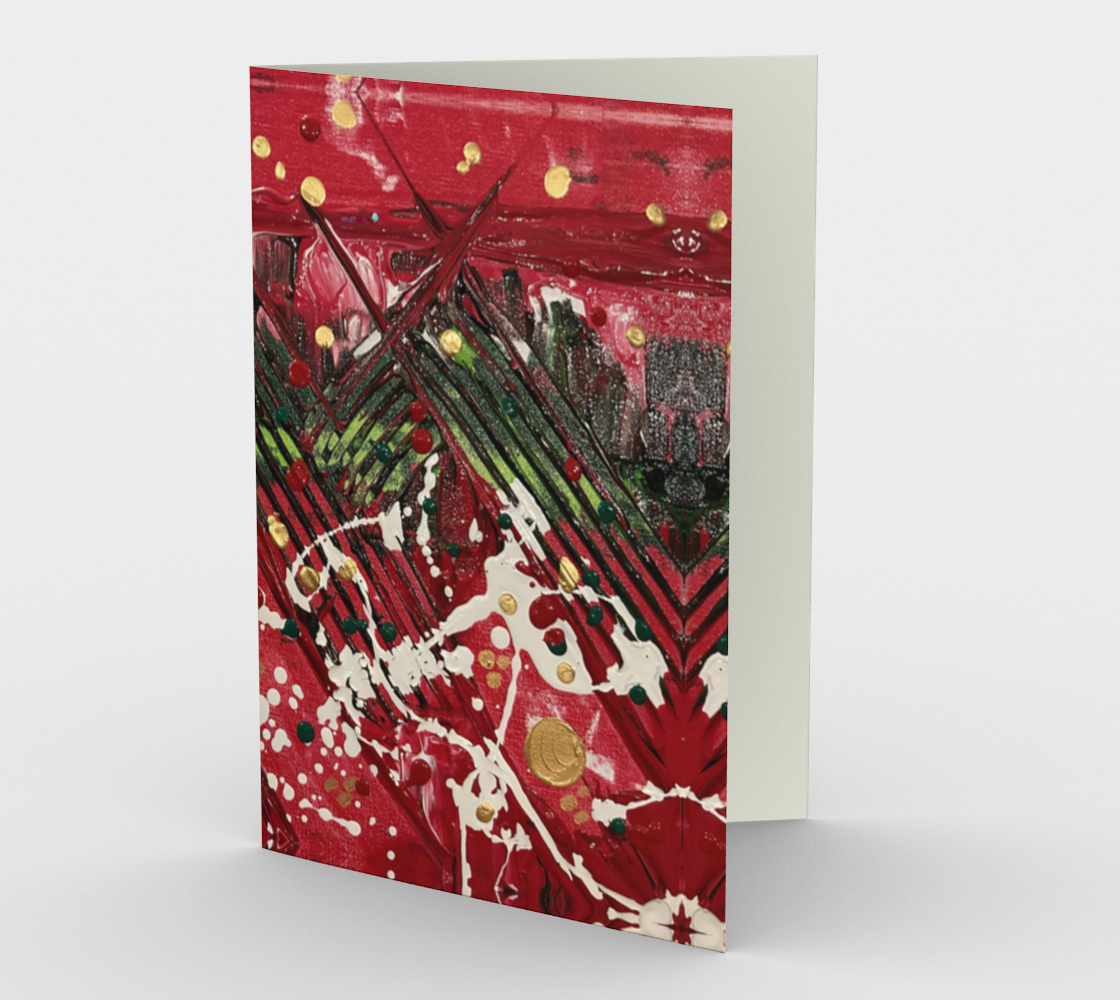 "Winter Trails" Christmas Card in portrait