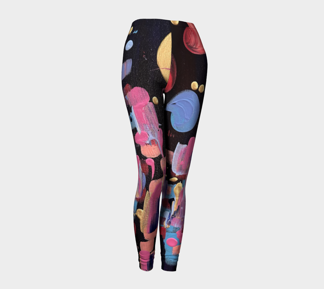 "Winter Night" Leggings (Purple, Pink, Blue)