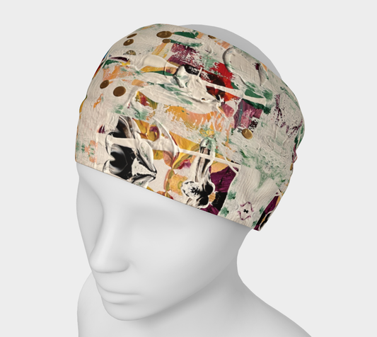 "Ice" Headband" (White, Multi)