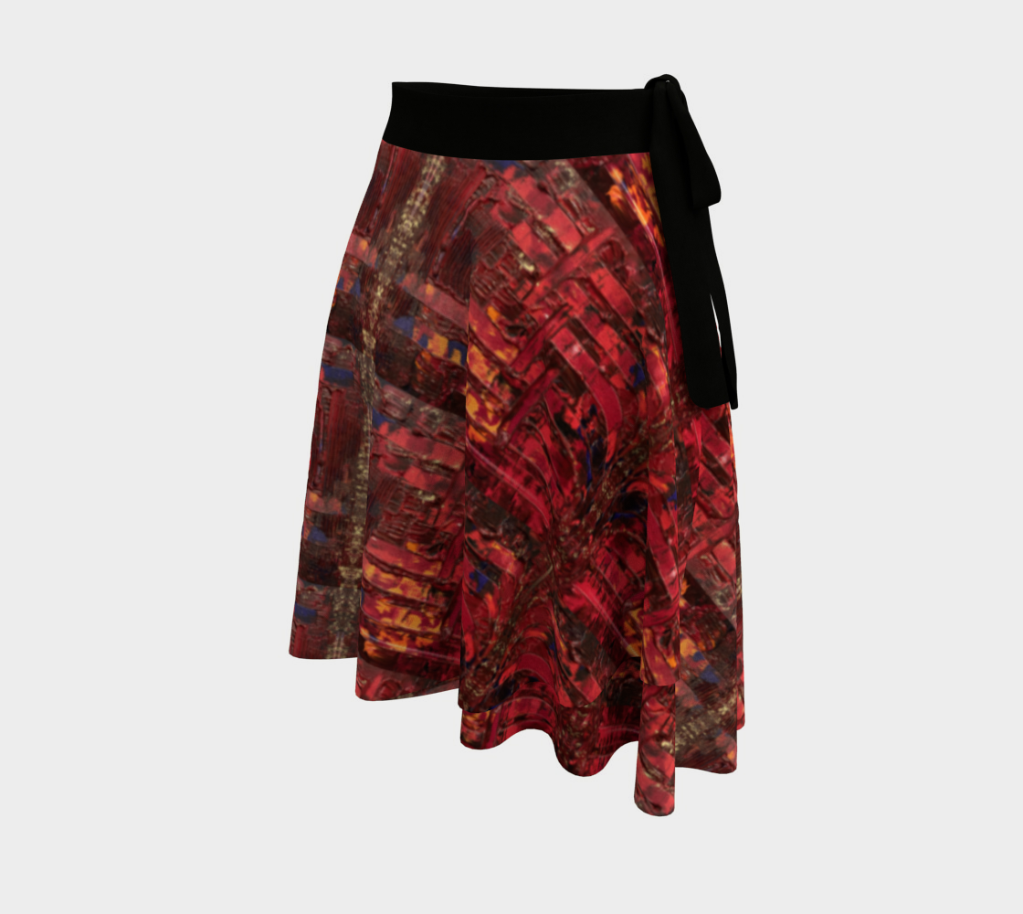 "Red" Wrap Skirt (Red)