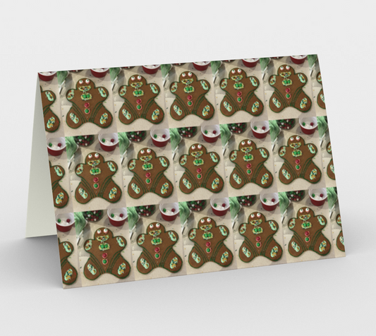"Addy's Gingerbread Guy" Christmas Card Horizontal