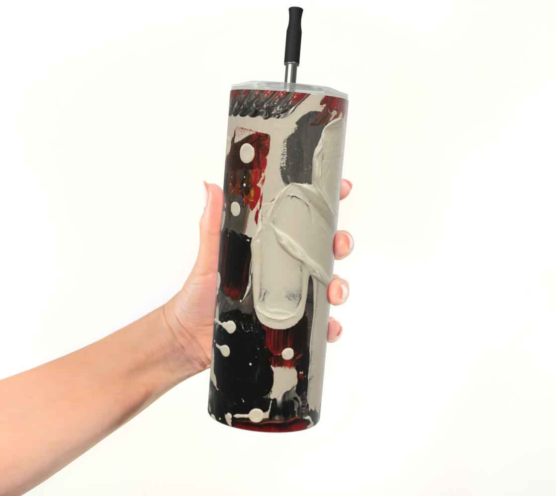 "If We Can See It" Matte Tumbler (Black, White, Orange)