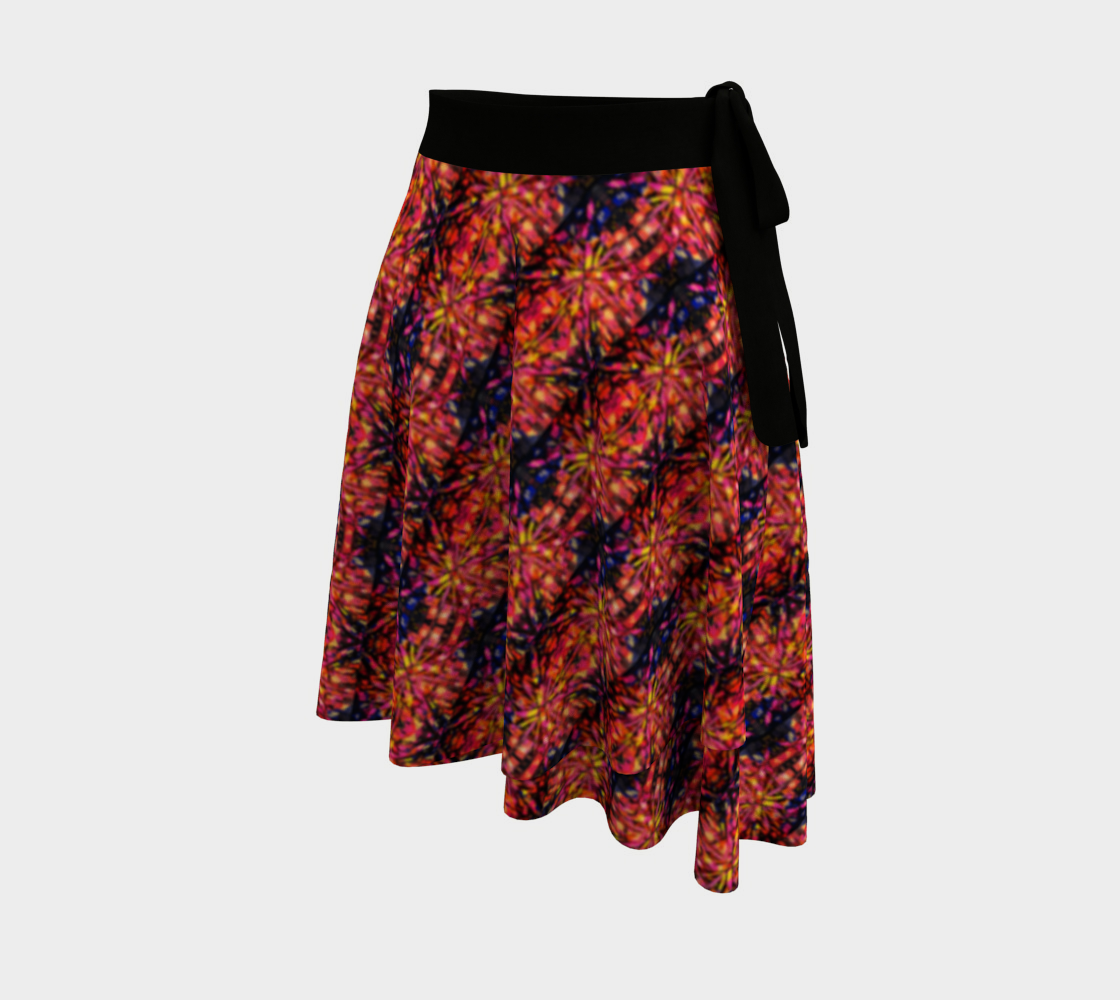 "Mercy" Wrap Skirt #2 (Orange, Pink, Purple)