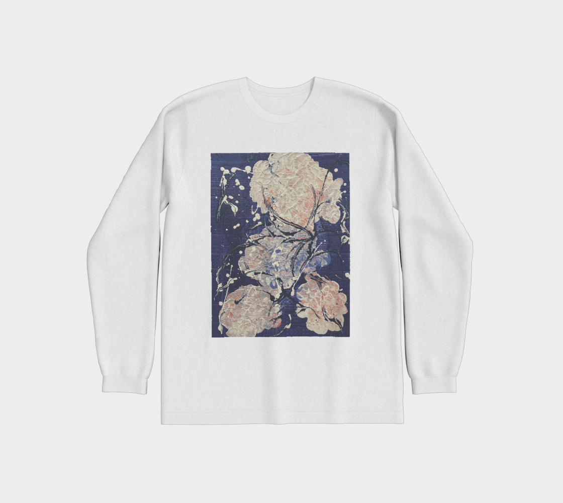 "Hydrangeas" Long Sleeved T