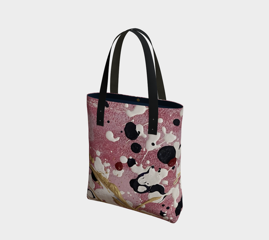 "Cherry Blossoms" Tote (Pink, White, Purple)