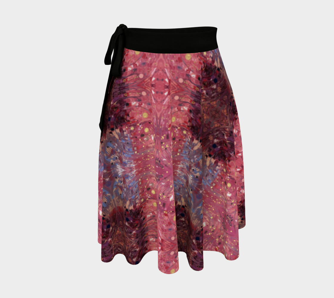 "My Valentine" Wrap Skirt #2 (Pink, Purple)