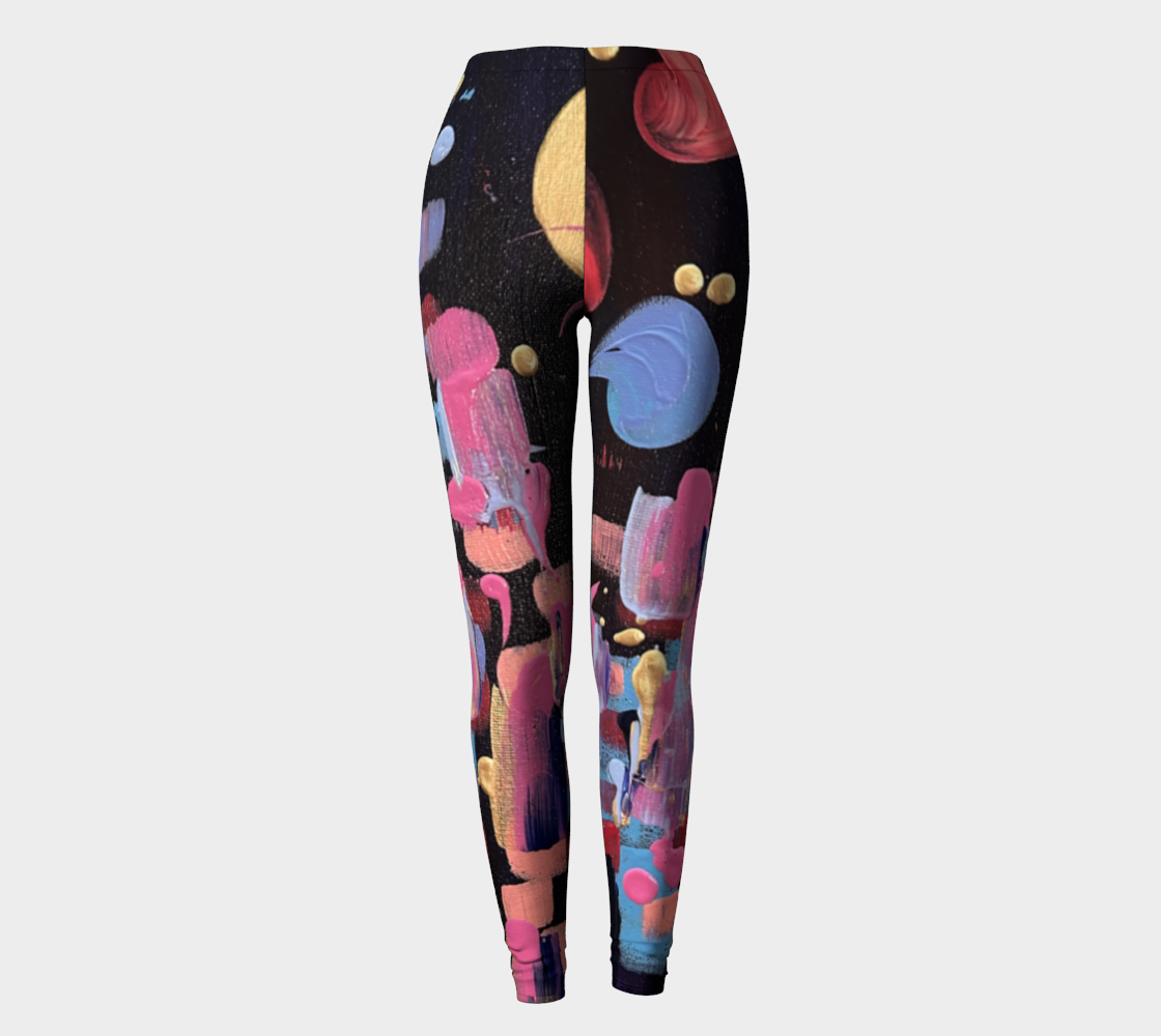 "Winter Night" Leggings (Purple, Pink, Blue)