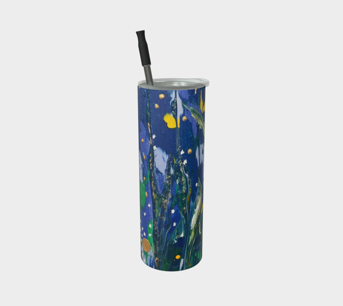 "Spring Awakening" Matte Tumbler (Blue, Yellow, Green)