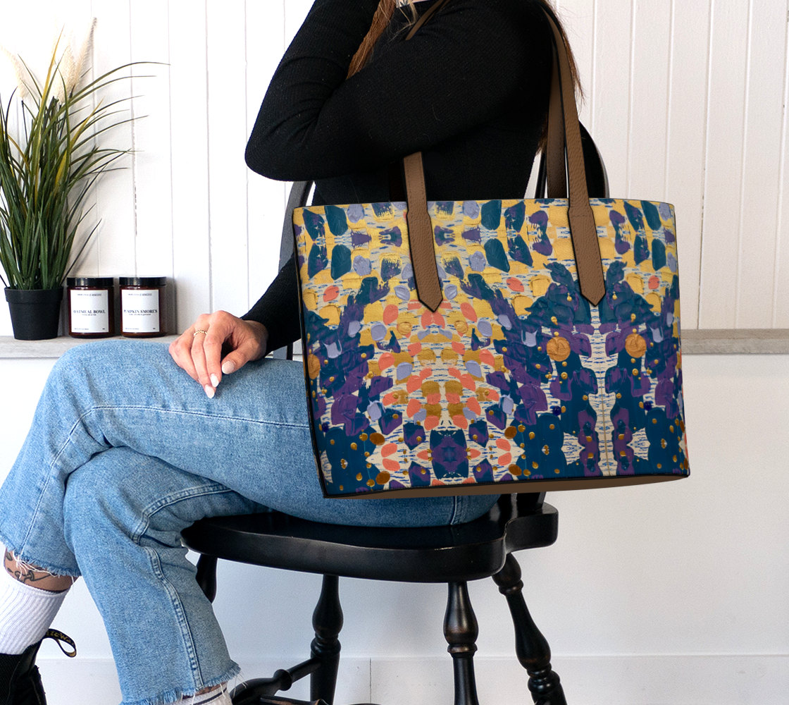 "Impermanence" Vegan Leather Tote