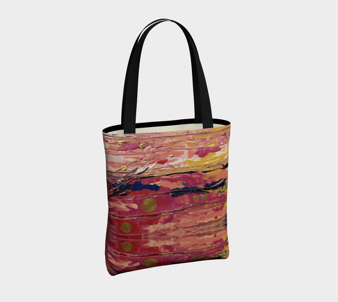 "Pink" Tote (Pink, Yellow, Blue)