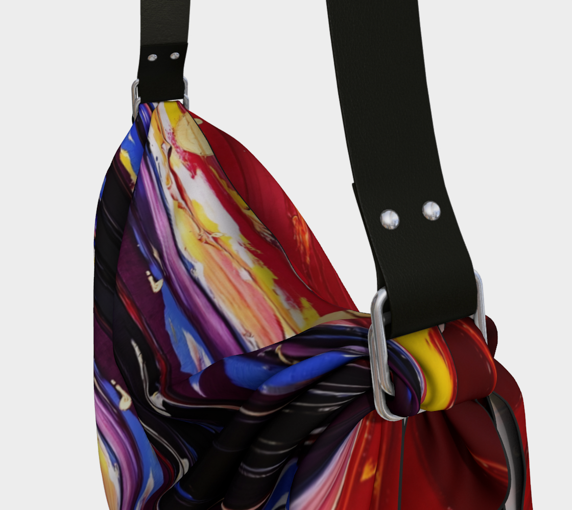"View From the Red Planet" Origami Tote (Red, Yellow, Purple, Gold)