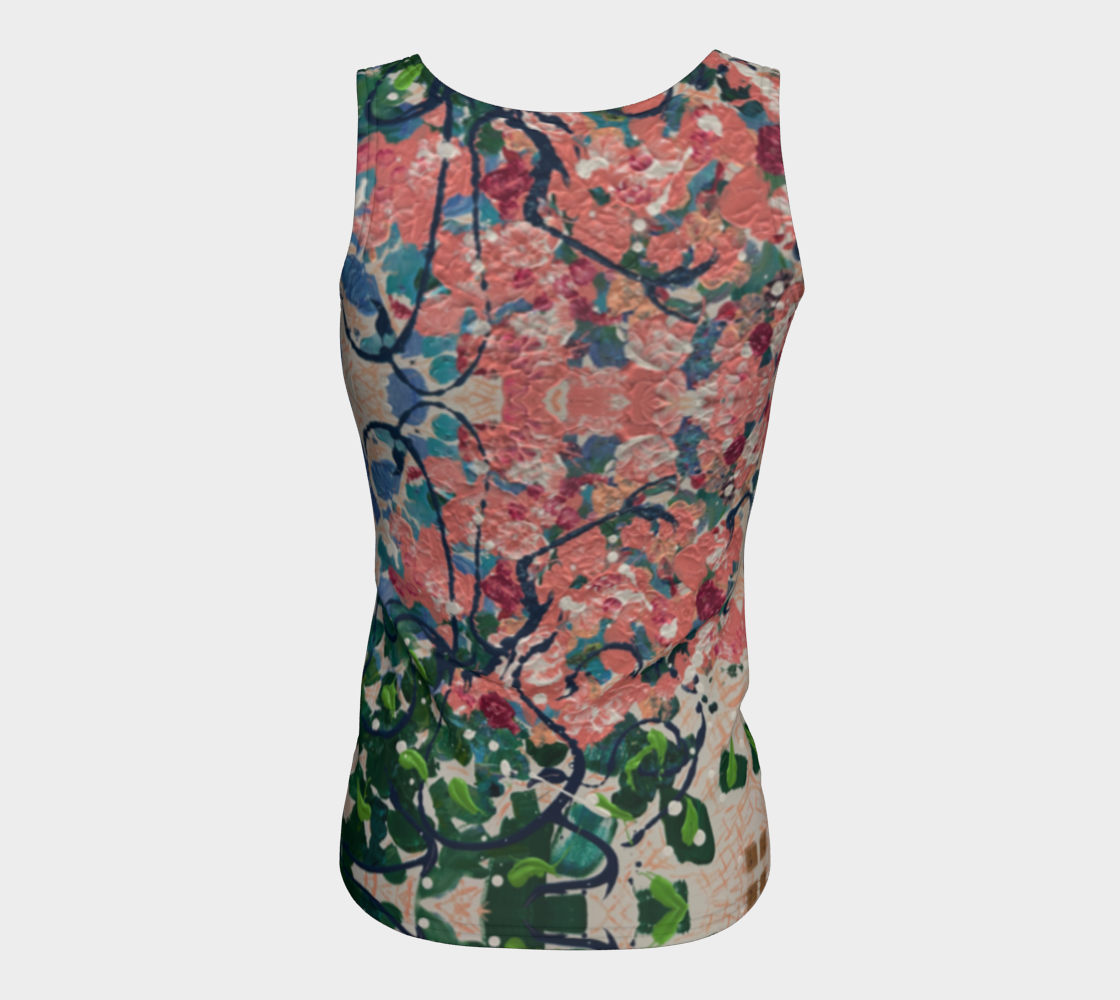 "Bridal Bouquet" Fitted Tank Top LONG