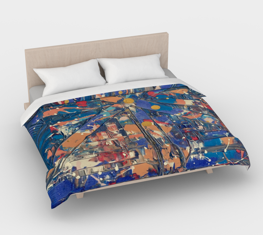 "Pol Roger Everyday" Duvet Cover (Blue, Pink, White)