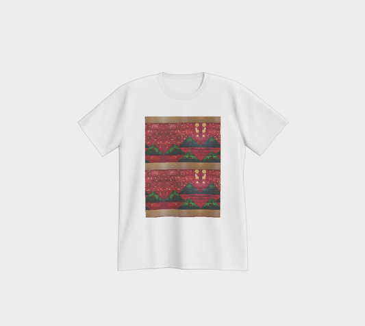 "Christmas Trees" White Pajama Top