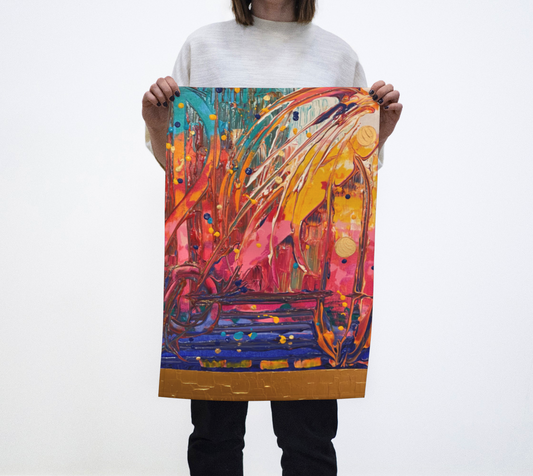 "Love Supreme" Tea Towel (Aqua, Blue, Orange, Pink, Yellow)