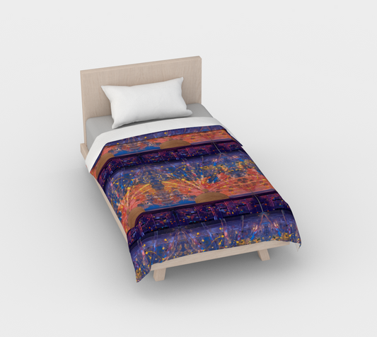”Purple Dawn” Duvet Cover (Purple, Blue, Pink)