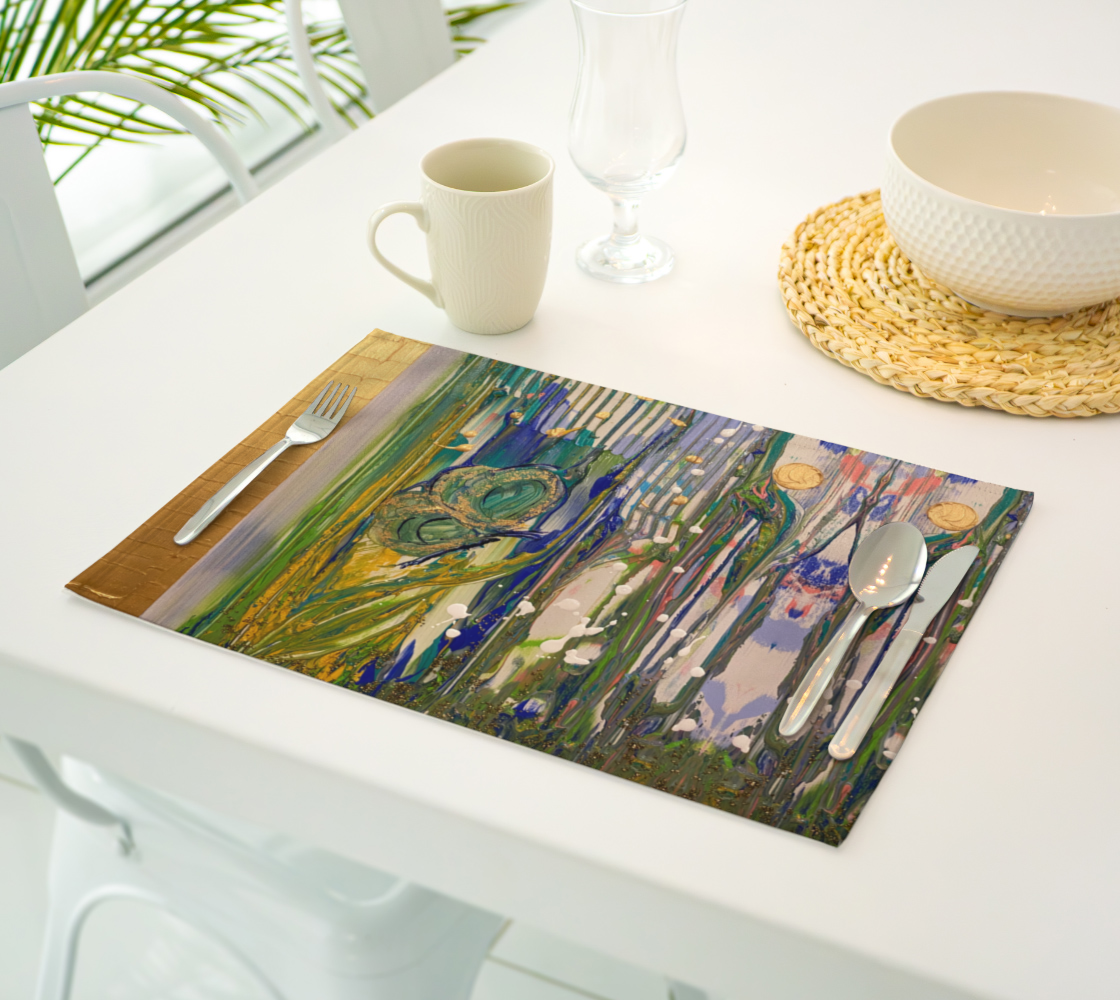 “Emergence” Placemat (Green, Gold)