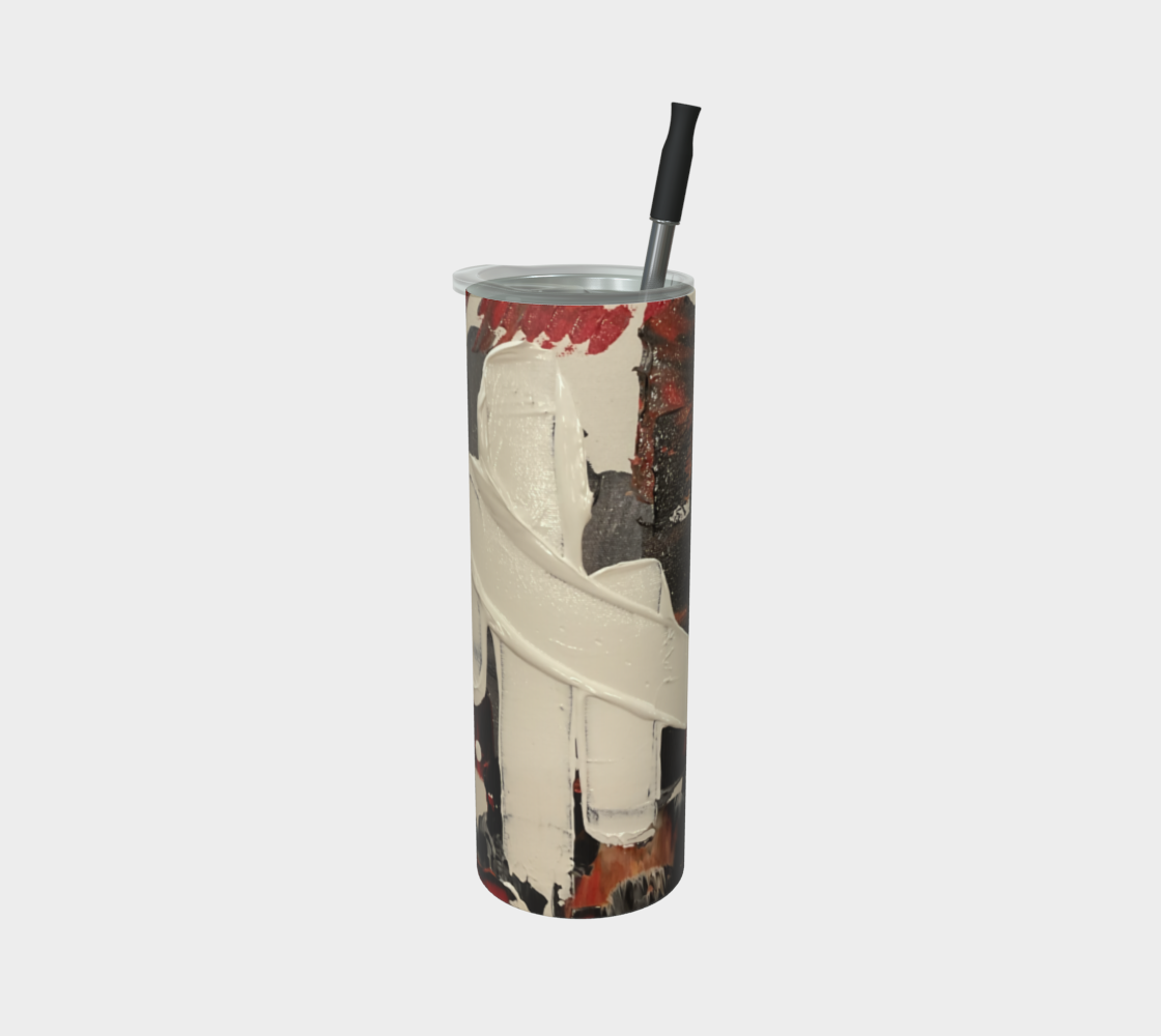 "If We Can See It" Matte Tumbler (Black, White, Orange)