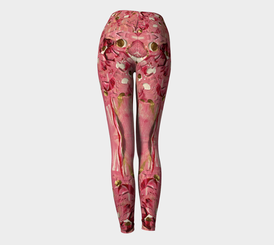 "Gratitude" Yoga Leggings (Pink)