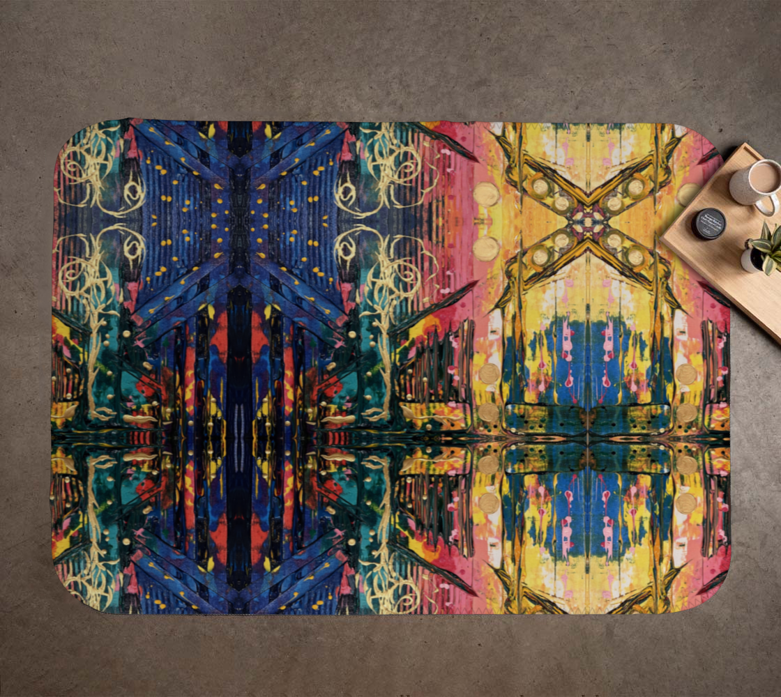 "Living Colours" Blanket (Blue, Green, Yellow, Pink)