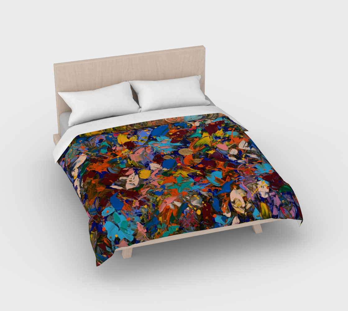 "Crazy for You" Duvet Cover (Multi)