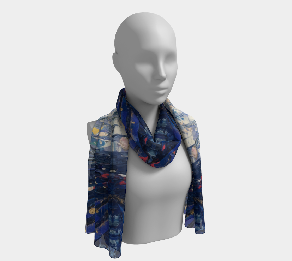 "Blue Sky" Long Scarf