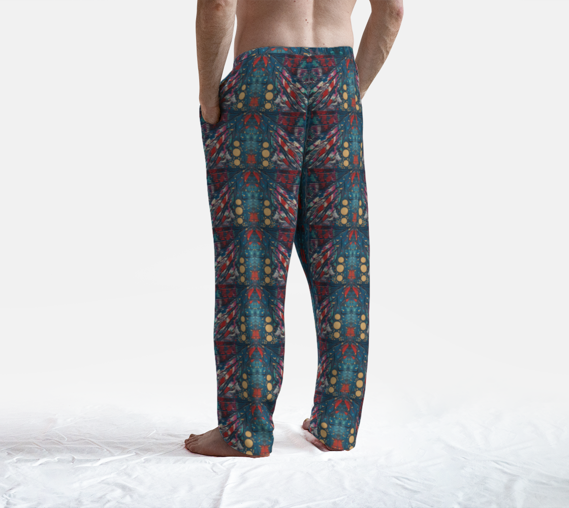 "Awakening" Lounge Pants  (Turquoise, Red)