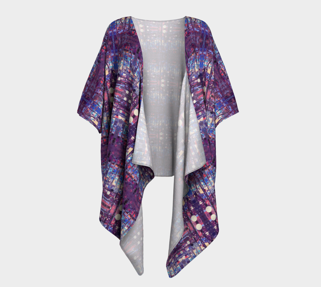 "1972" Draped Kimono (Pink, Red, Purple)