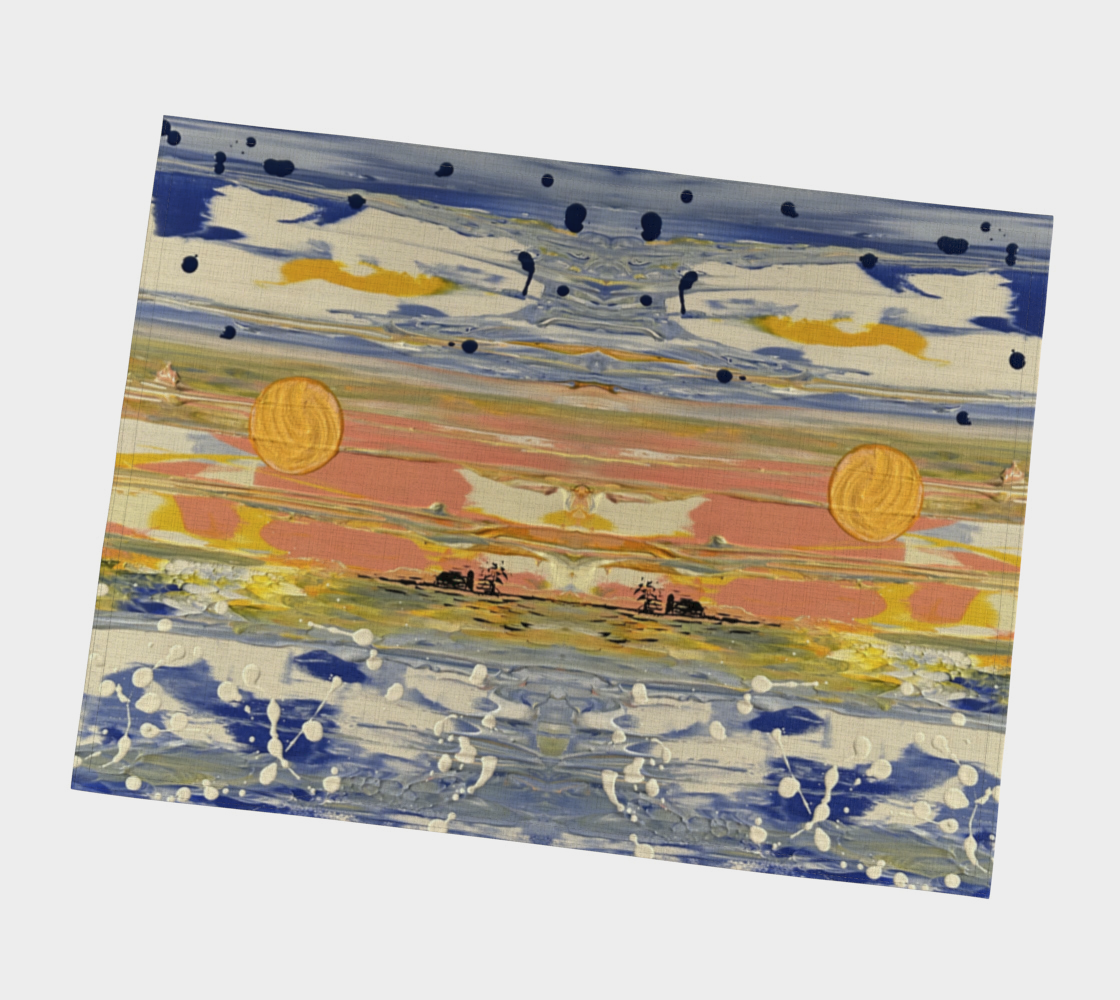 “Bruce County Winter” (Blue, Yellow)