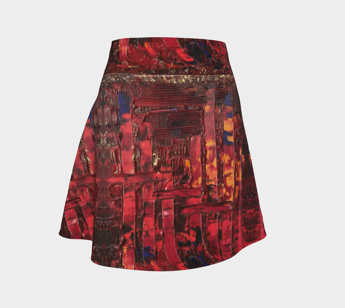 "Red" Flare Skirt (Red, Orange, Purple)