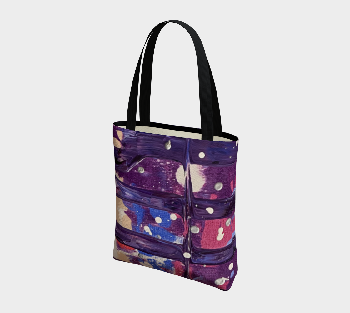 "1972"" Tote (Purple, Pink, Blue)