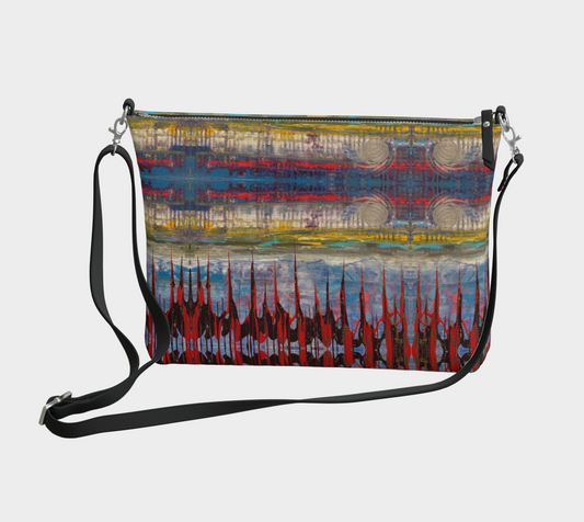 "Northern Reflections  Vegan Leather Crossbody Purse (Multi)