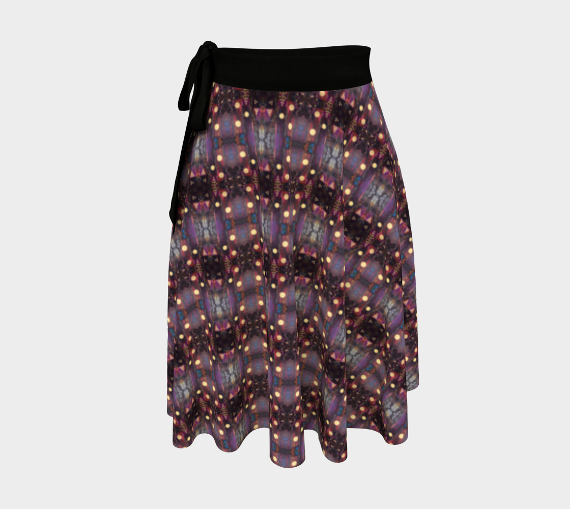 "Winter Woods" Wrap Skirt (Purple)