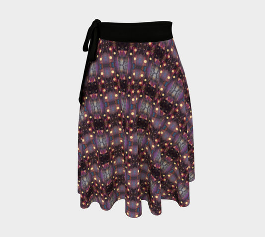 "Winter Woods" Wrap Skirt (Purple)