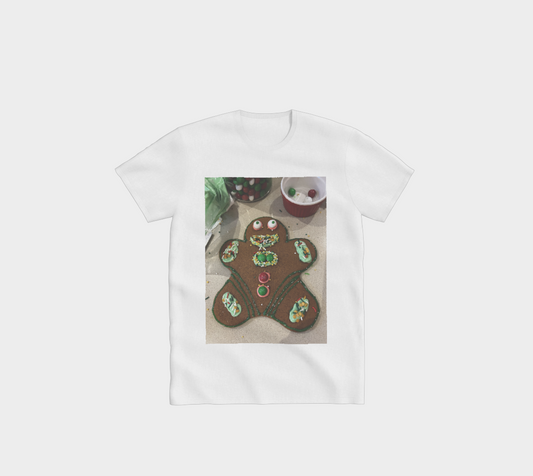 “Gingerbread Guy” White Christmas Pajama Top