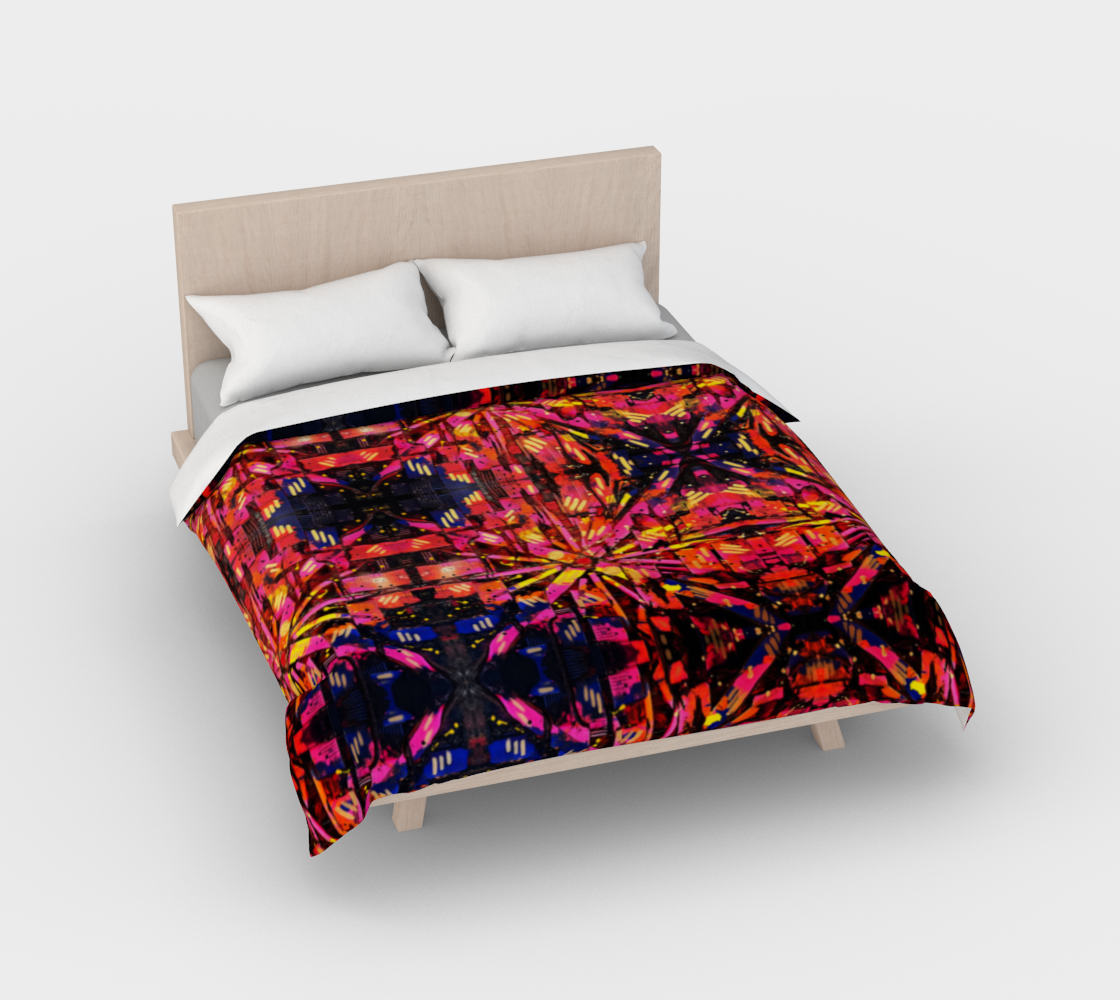 “Mercy” Duvet Cover (Orange, Pink, Purple)