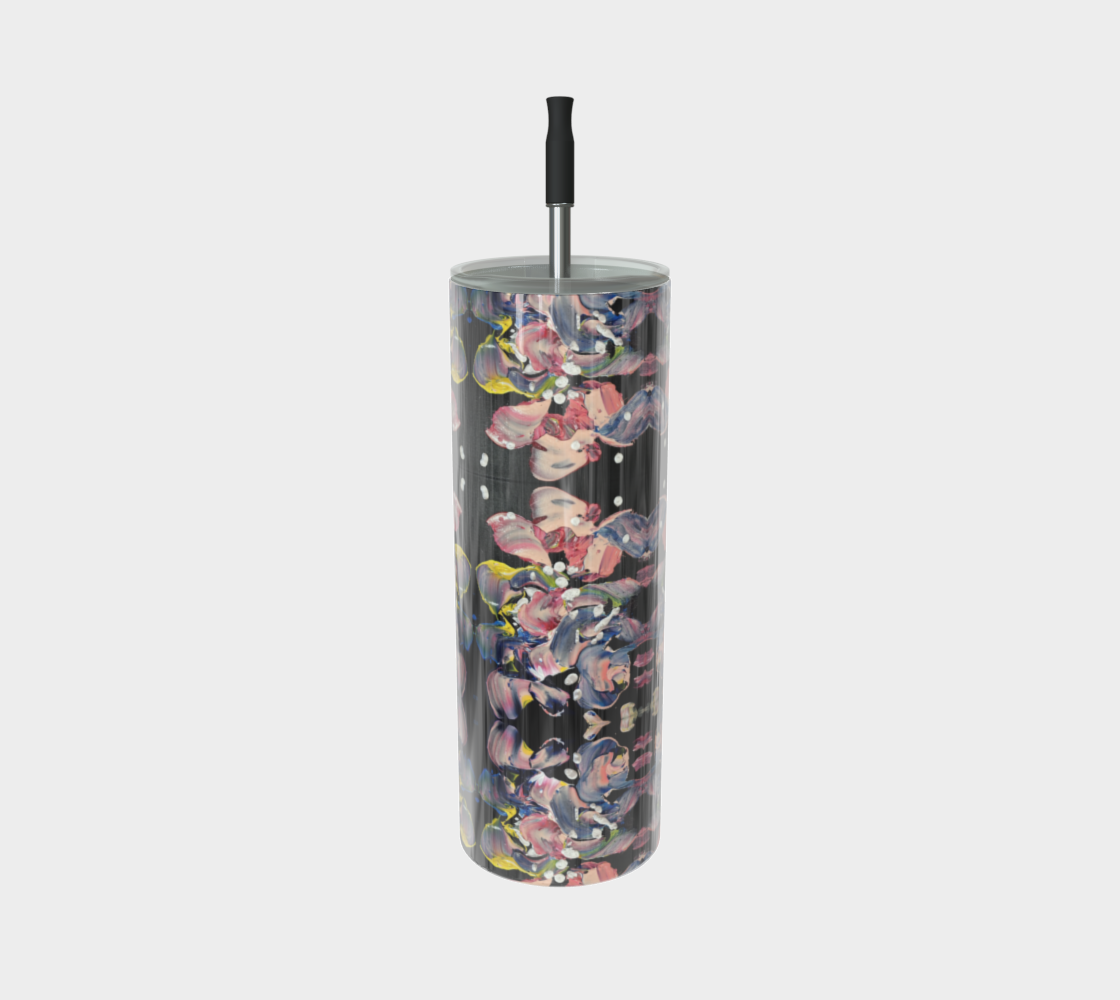 “Grace in Orchid Petals” Glossy Tumbler
