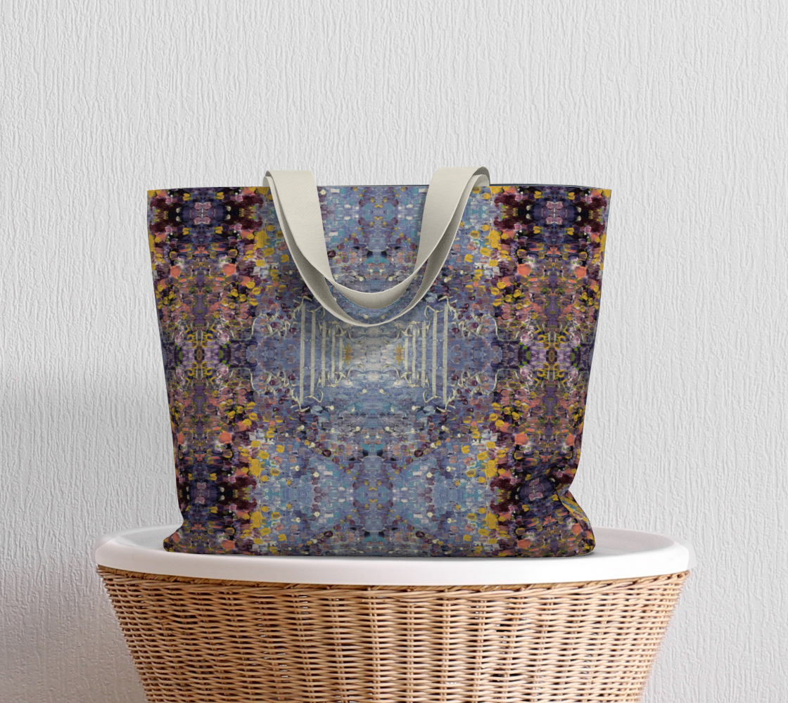 "April Showers" Large Market Tote Lined