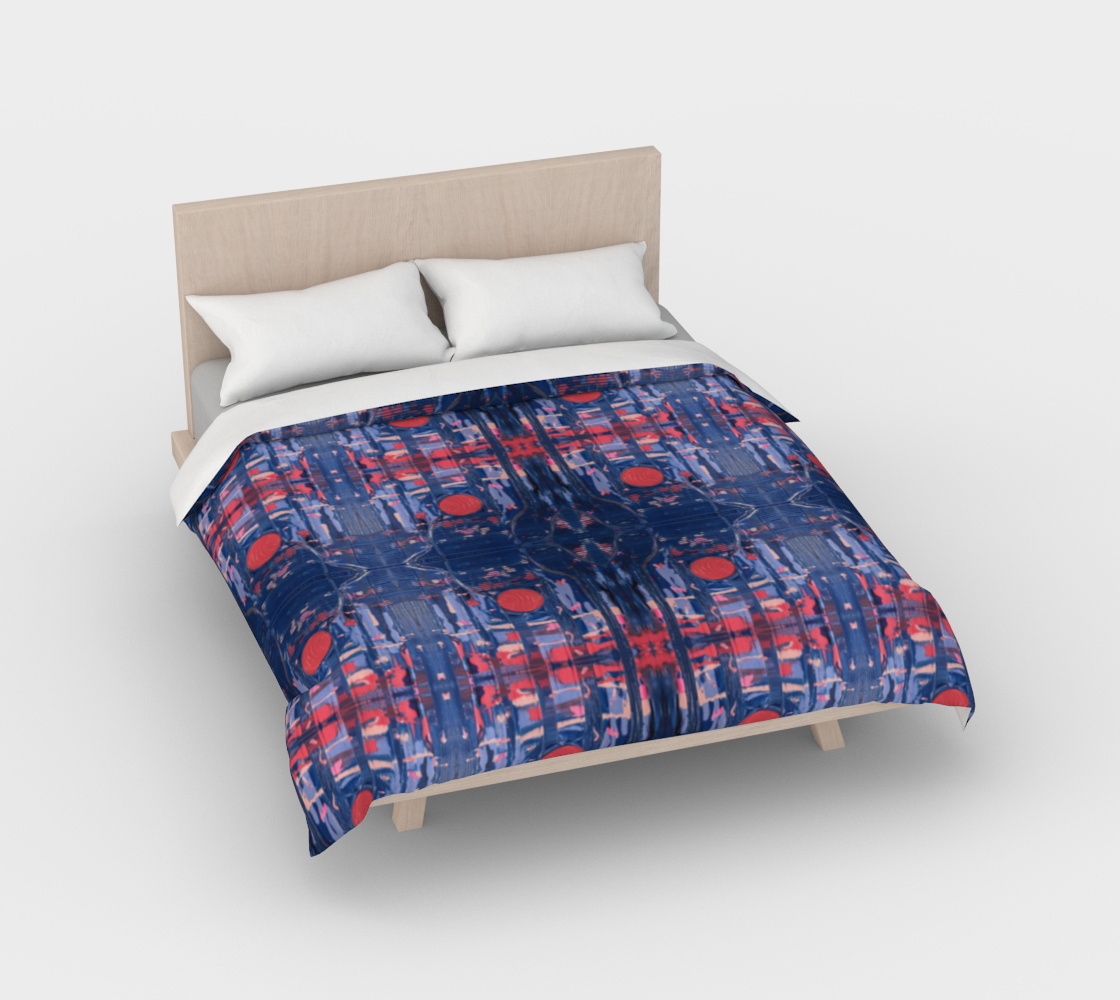 "Joy" Duvet Cover (Blue, Pink)